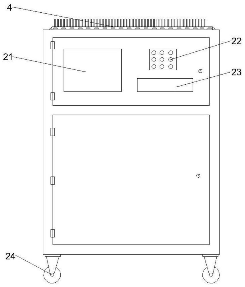 Frequency converter with internal environment automatic adjusting function and working method thereof