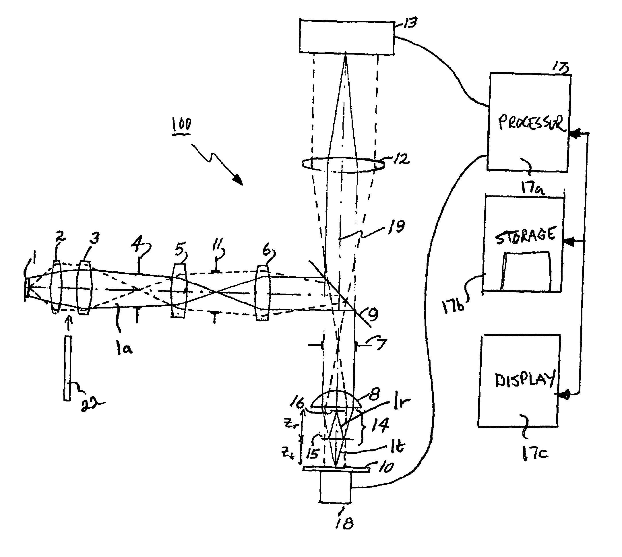 Method and apparatus for optically analyzing a surface