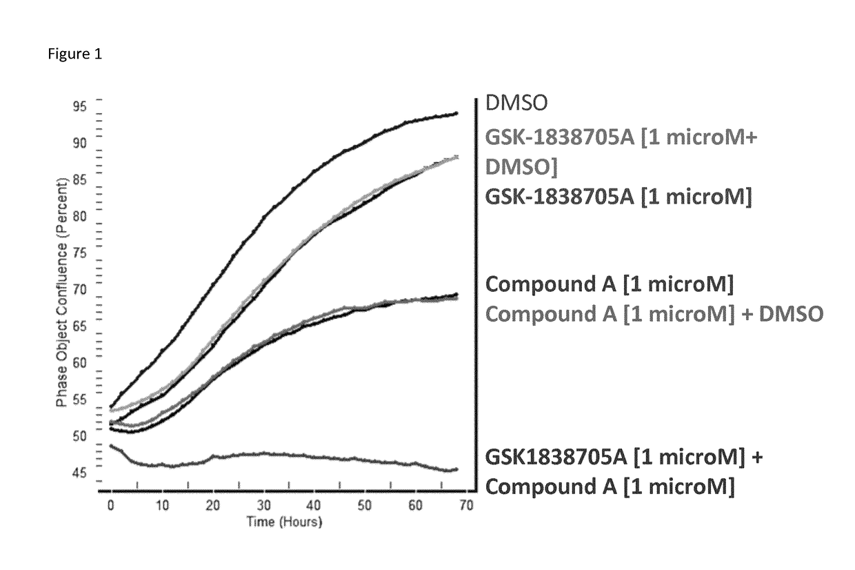 Combinations of an FGFR inhibitor and an igf1r inhibitor
