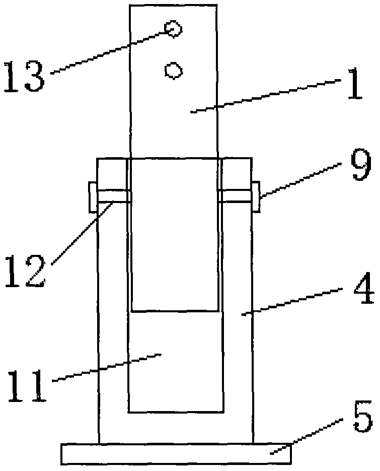Seedling protective supporting bracket for improving supporting stability of municipal garden