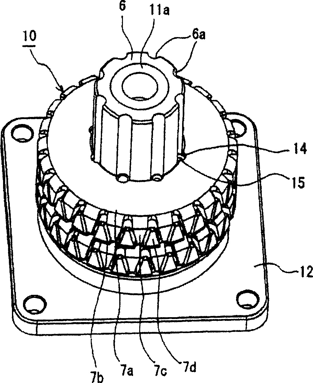 Outside-rotor motor