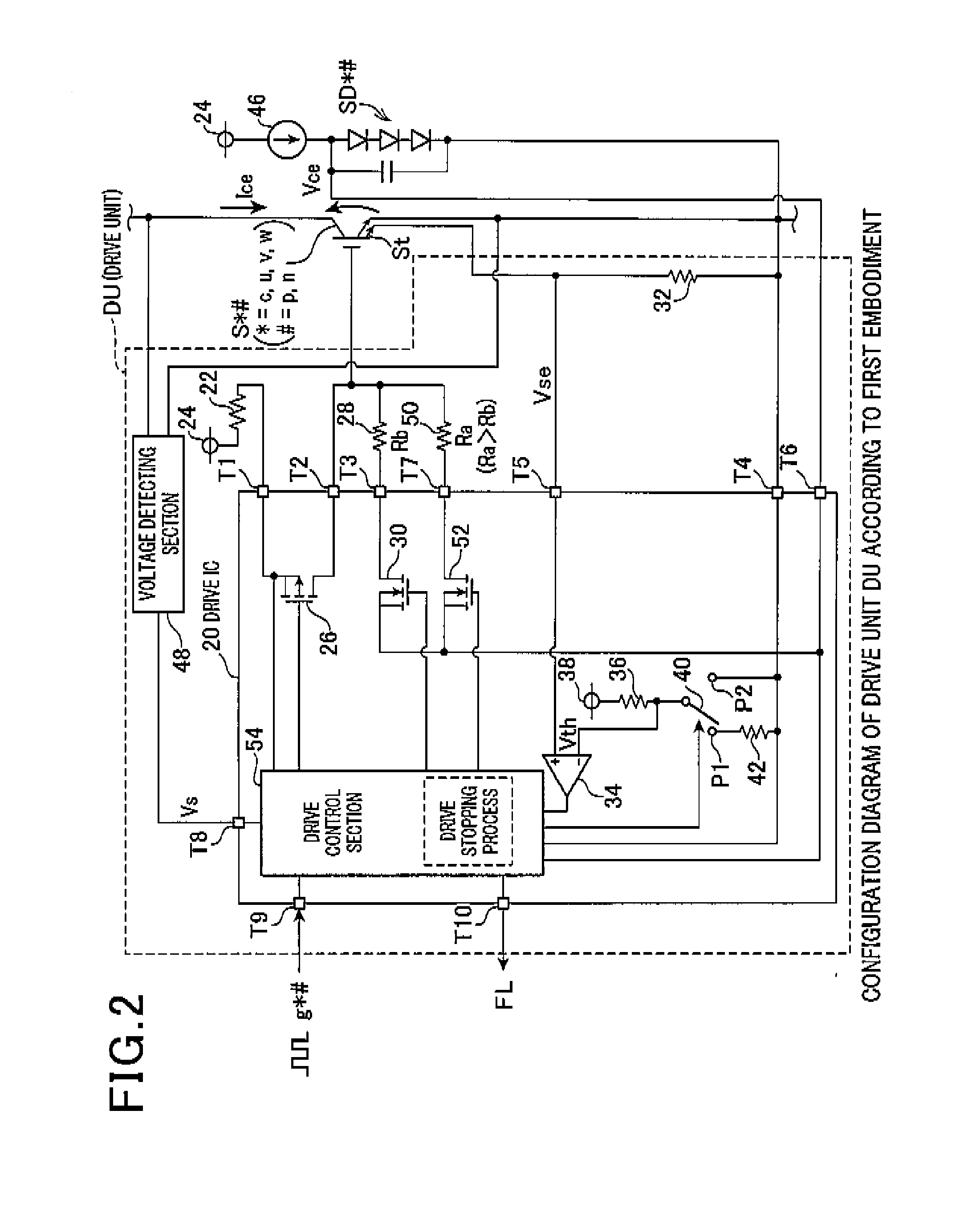 Drive unit for switching element and method thereof