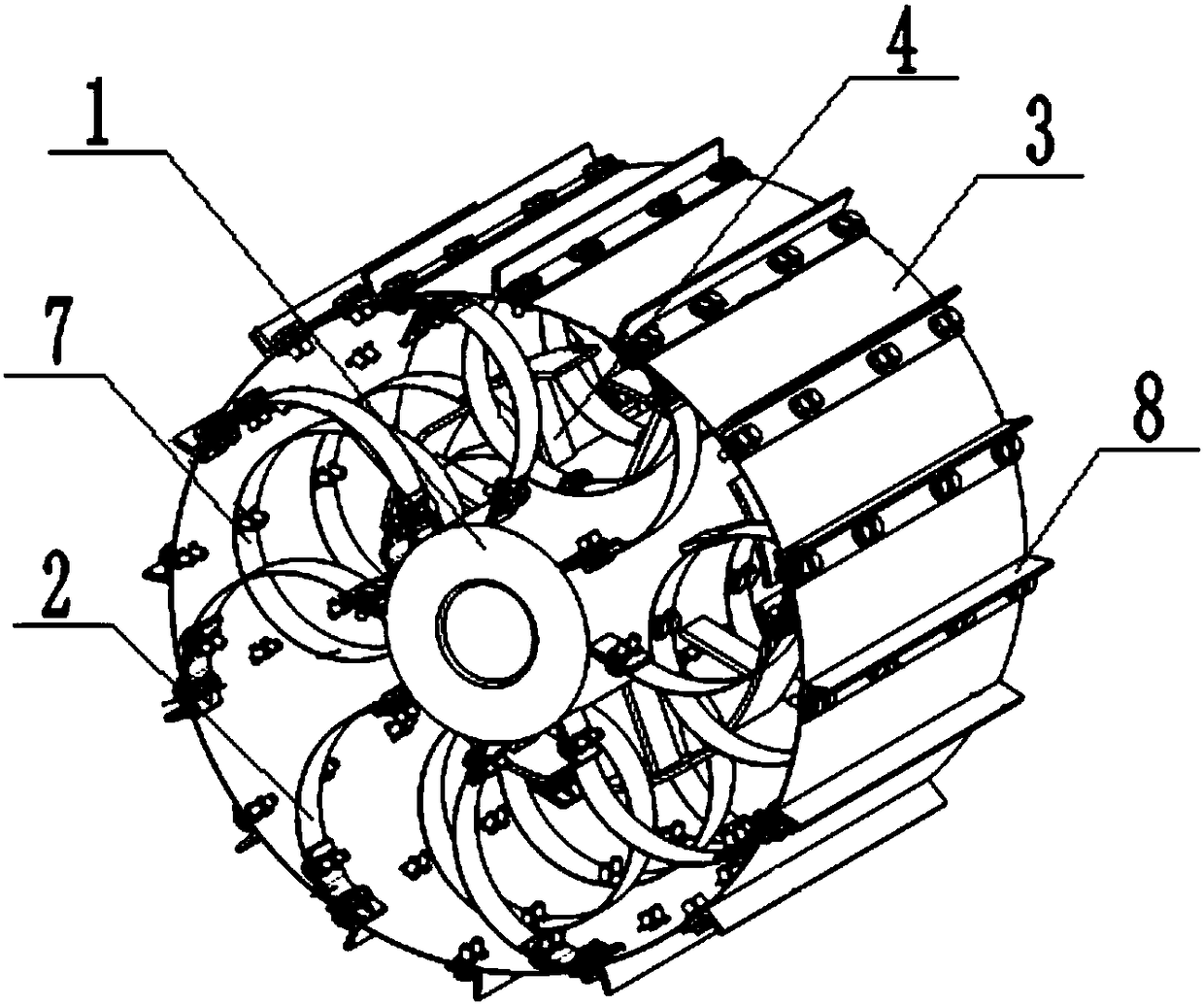 Mars rover elastic wheel