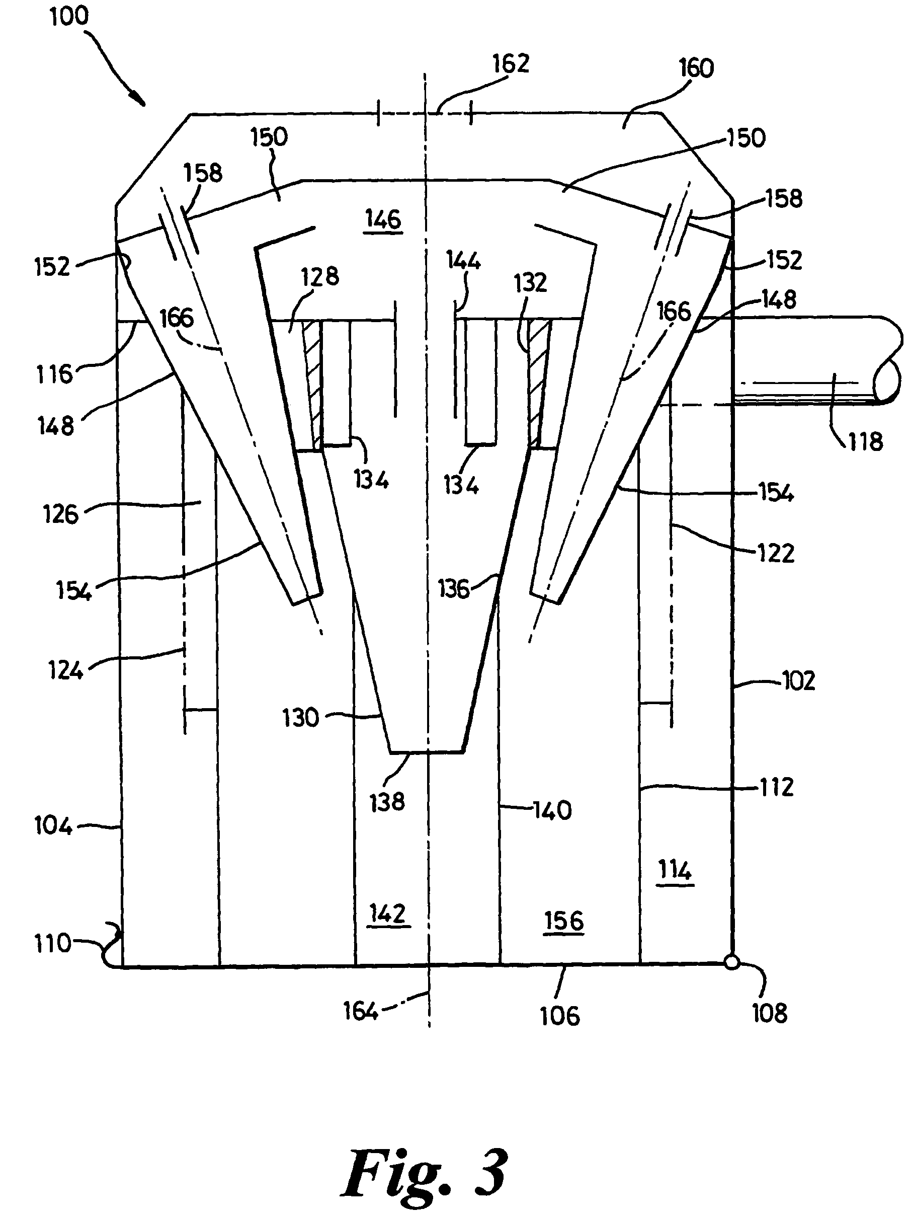 Multistage cyclonic separating apparatus