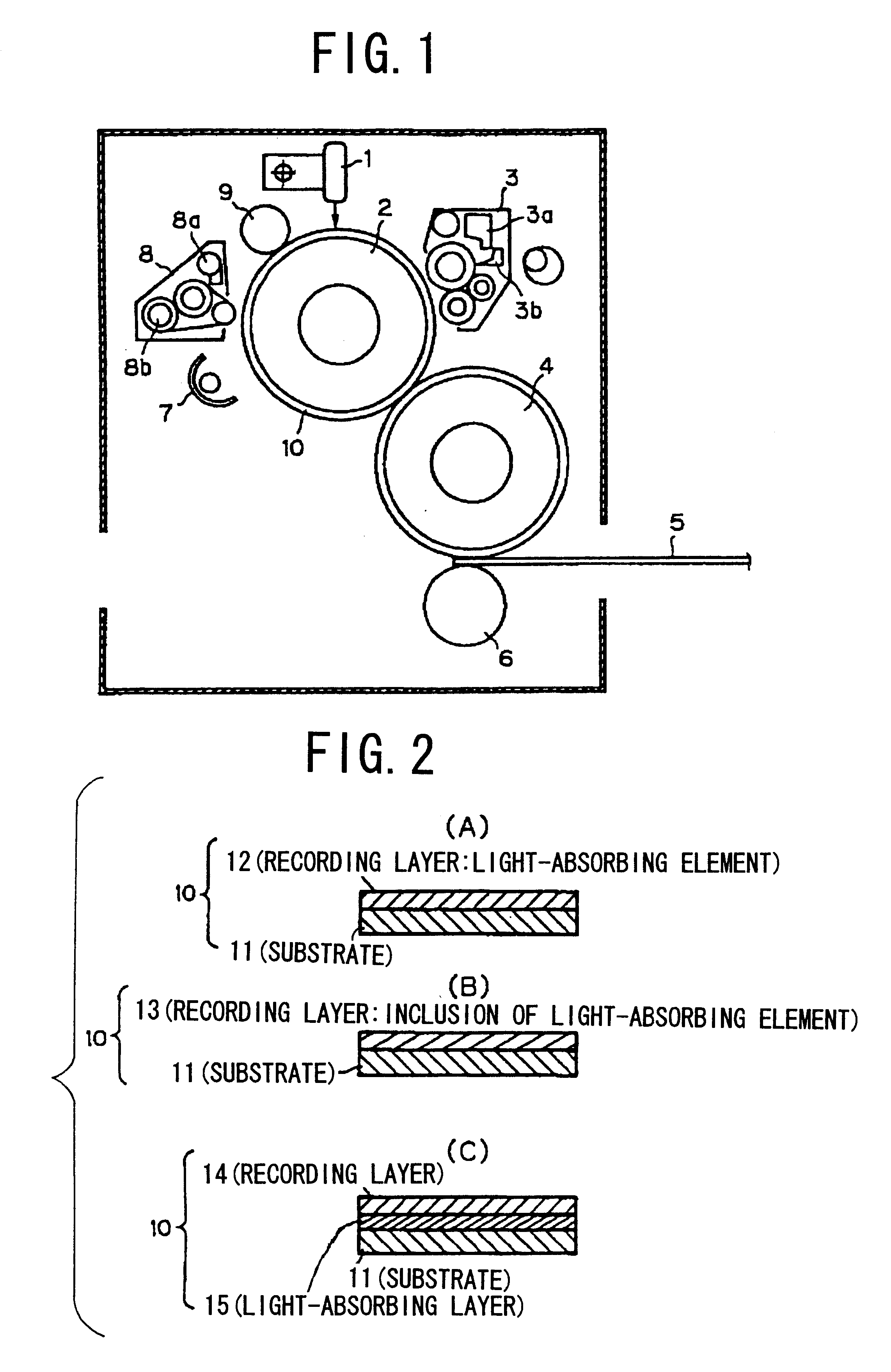 Image recording body and image forming device using the image recording body