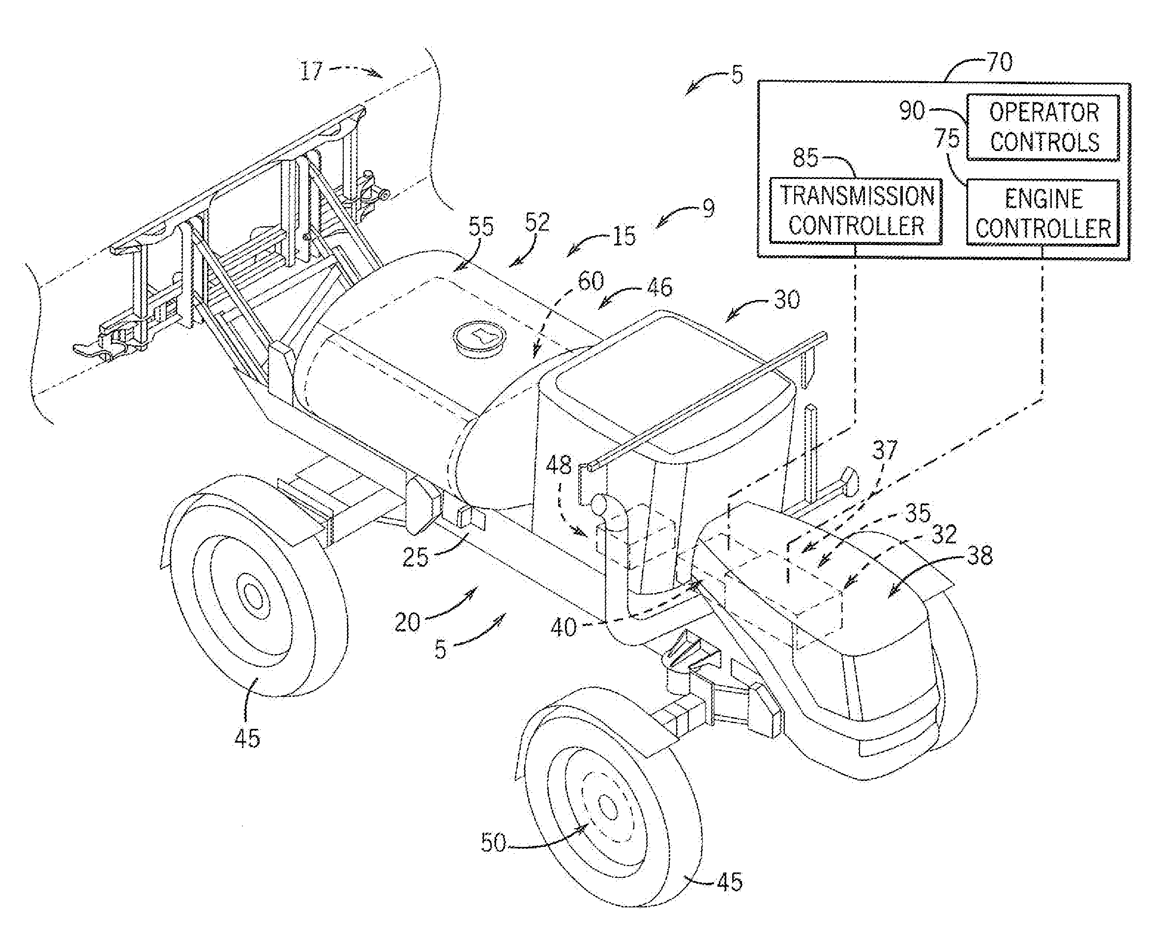 Self-Propelled Off-Road Vehicle With System For Torque Control At Shift Points