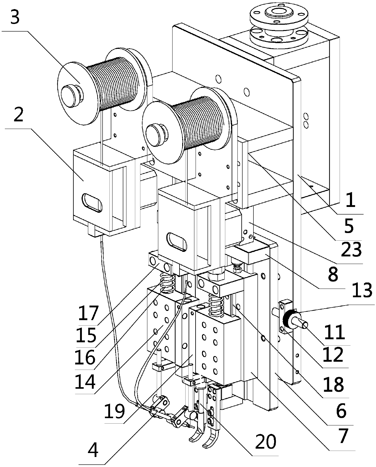 Welding gun with vibration cushioning function