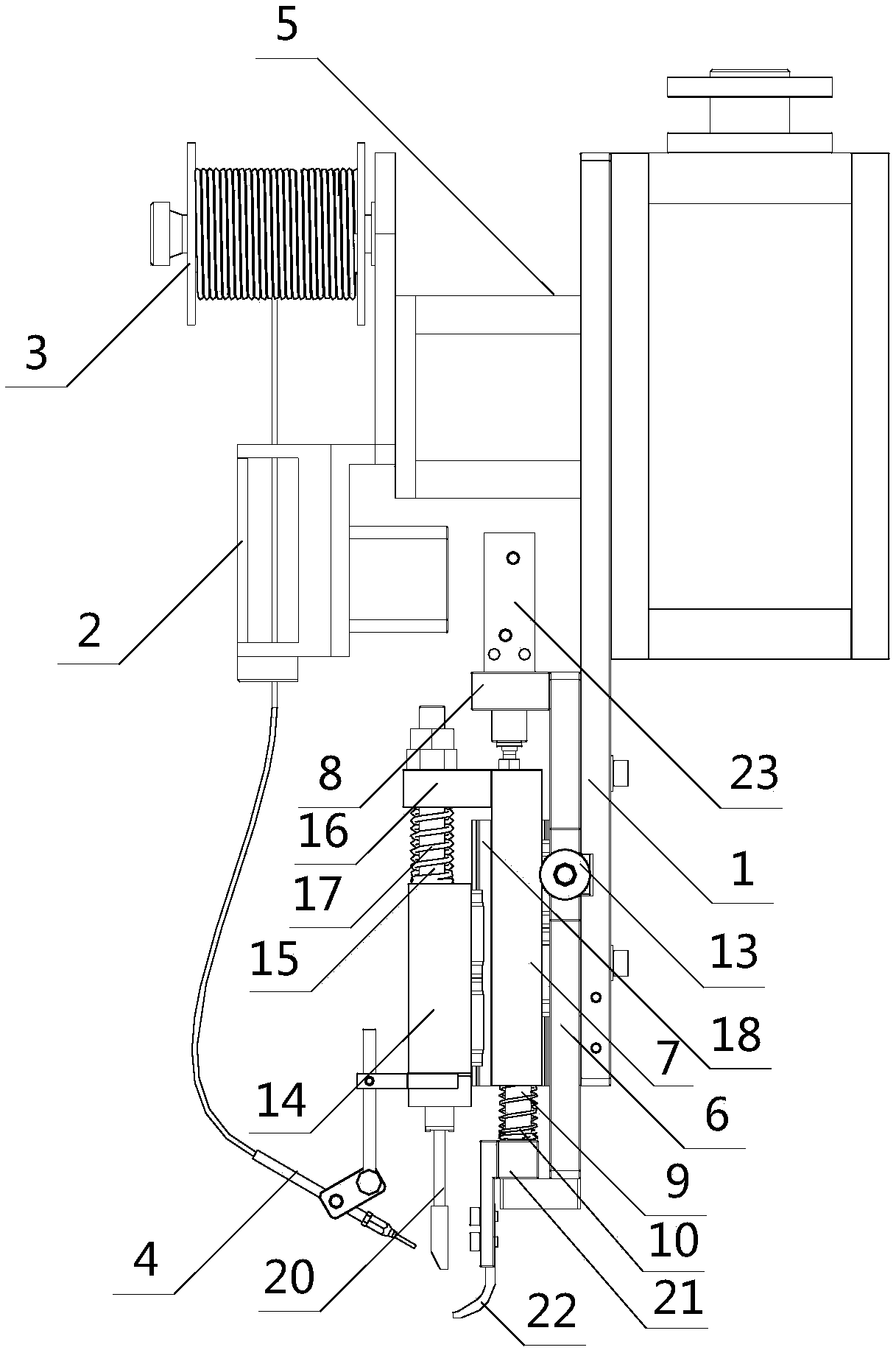 Welding gun with vibration cushioning function