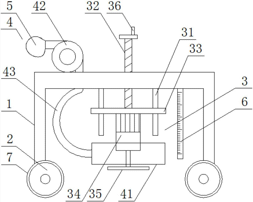 Grinding device for canvas for drawing robot