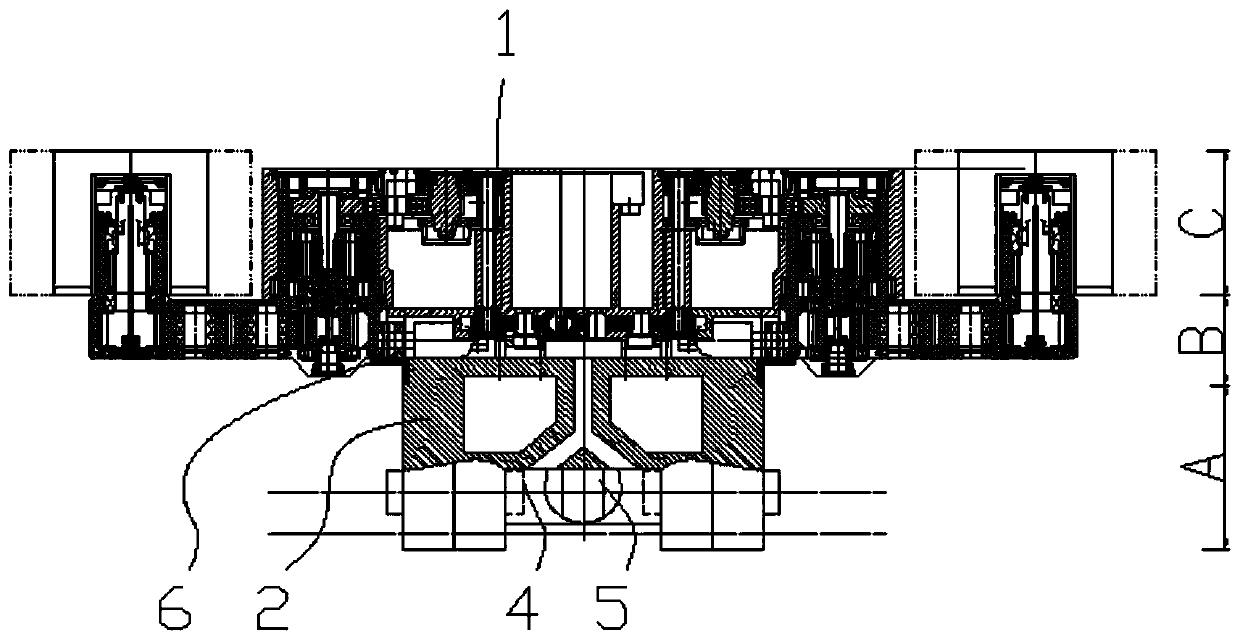 Single-motor and double-cutting-system thin seam coal mining machine