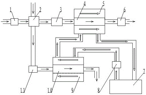 Exhaust gas heat exchange system for automobile engine