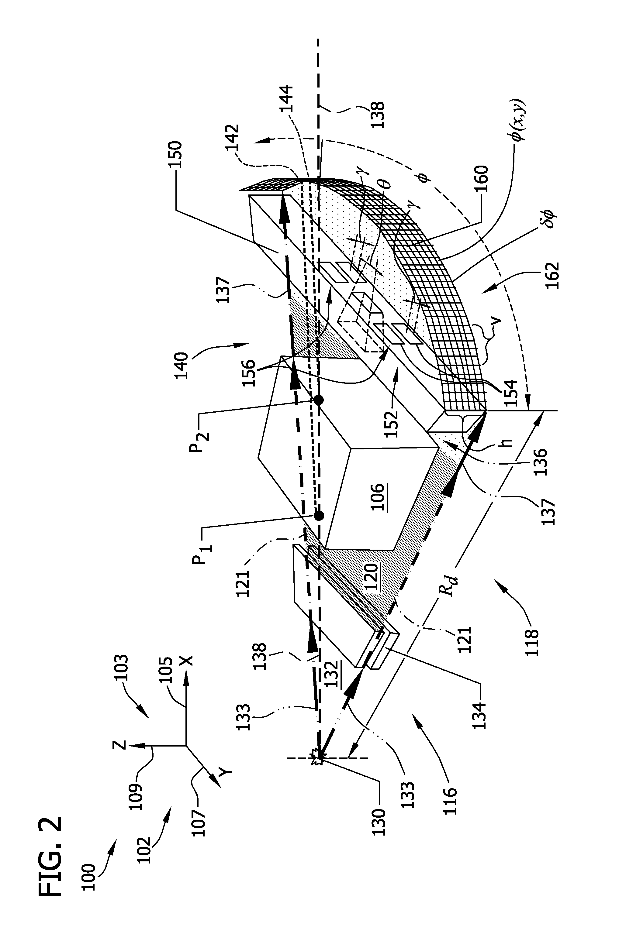 Object imaging system and x-ray diffraction imaging device for a security system