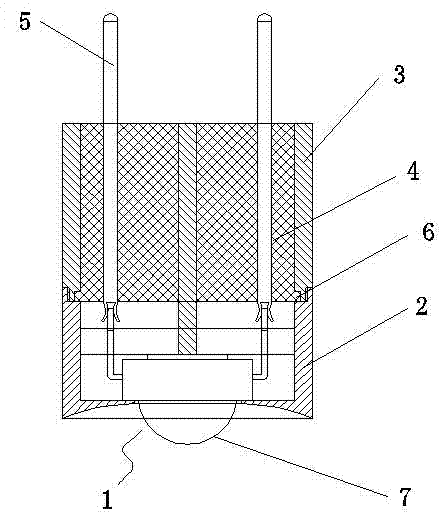 Welding-free full-insertion-type LED (light-emitted diode) light source, method for installing same, and connection lamp holder matched with same for installing