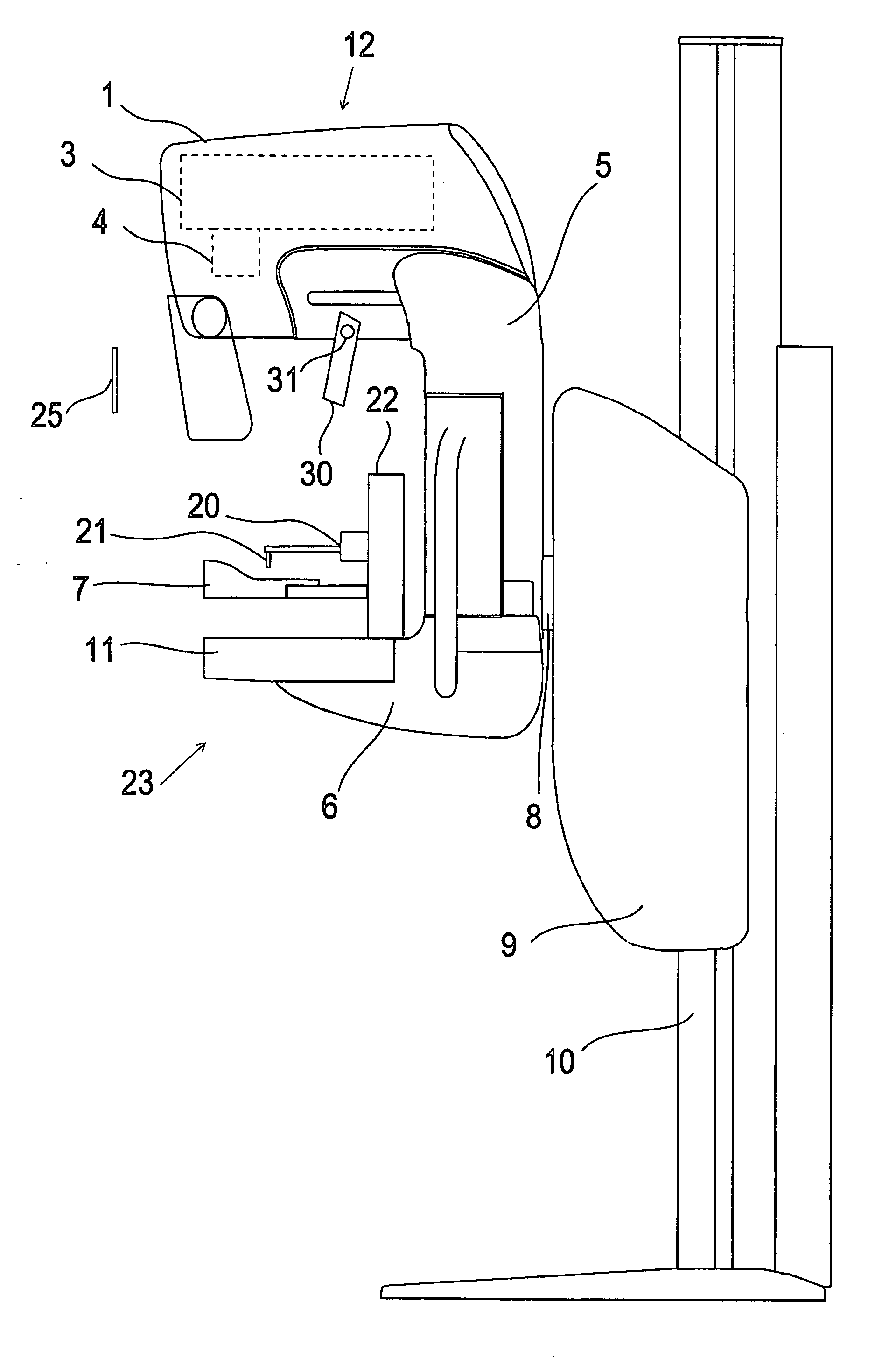 Method and equipment arrangement for presenting information in radiology