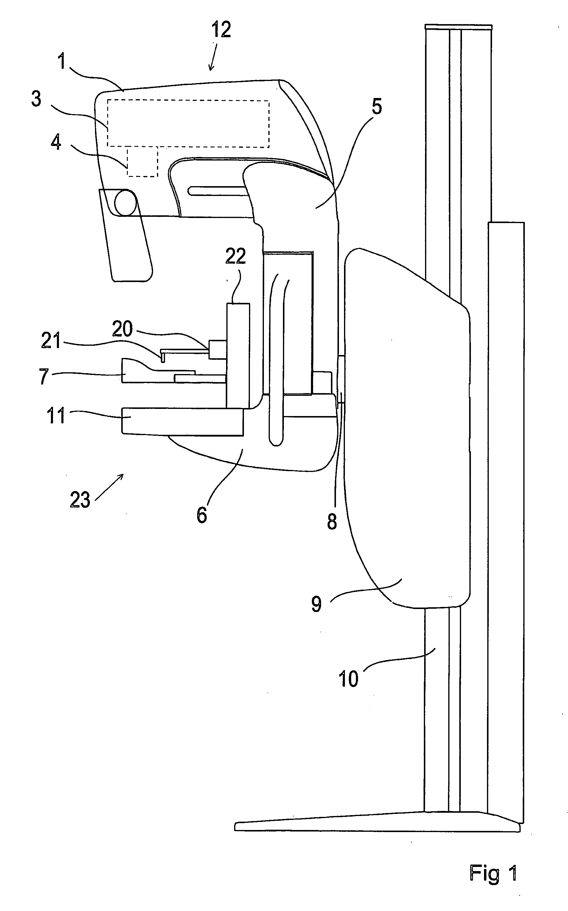 Method and equipment arrangement for presenting information in radiology