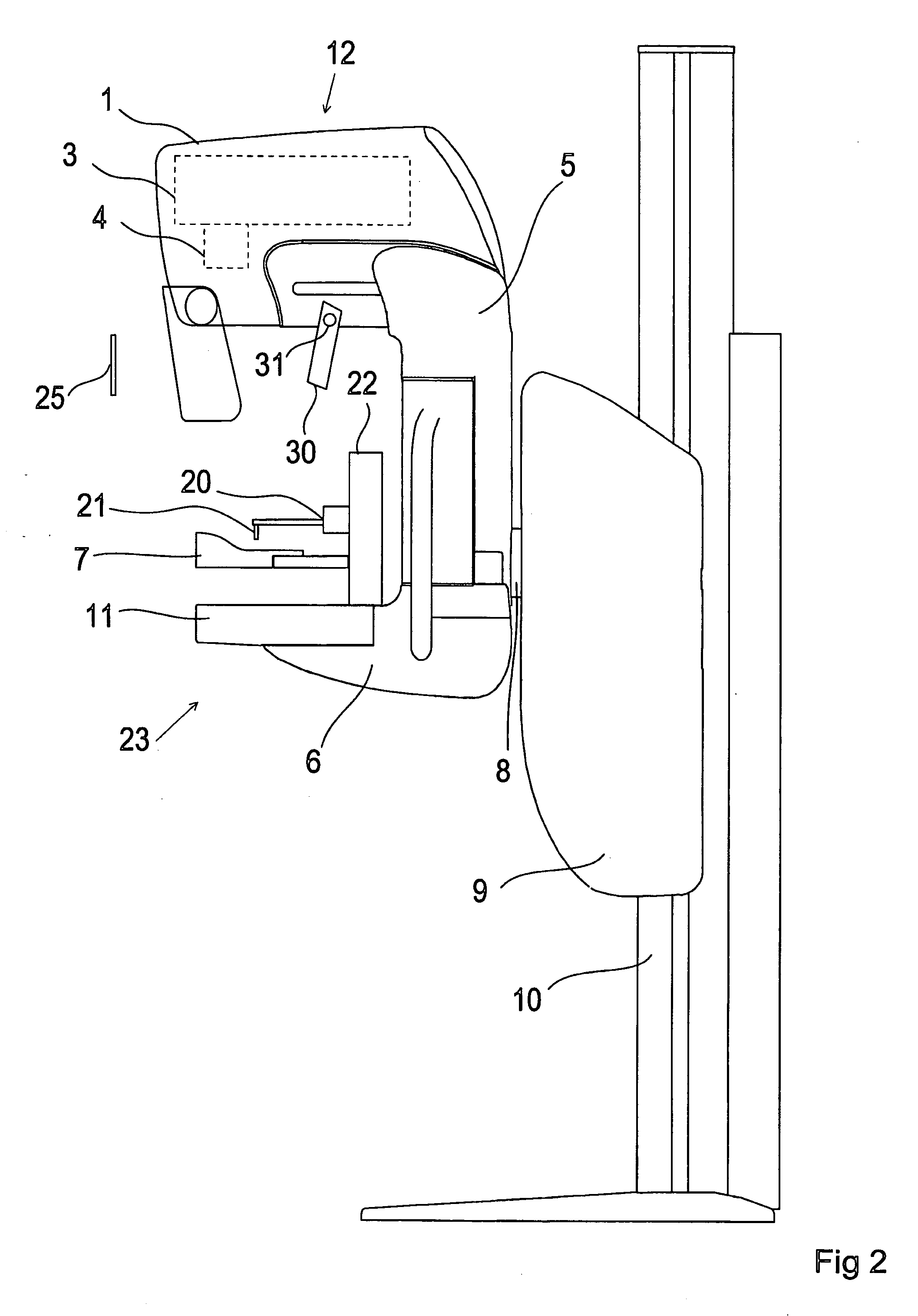 Method and equipment arrangement for presenting information in radiology