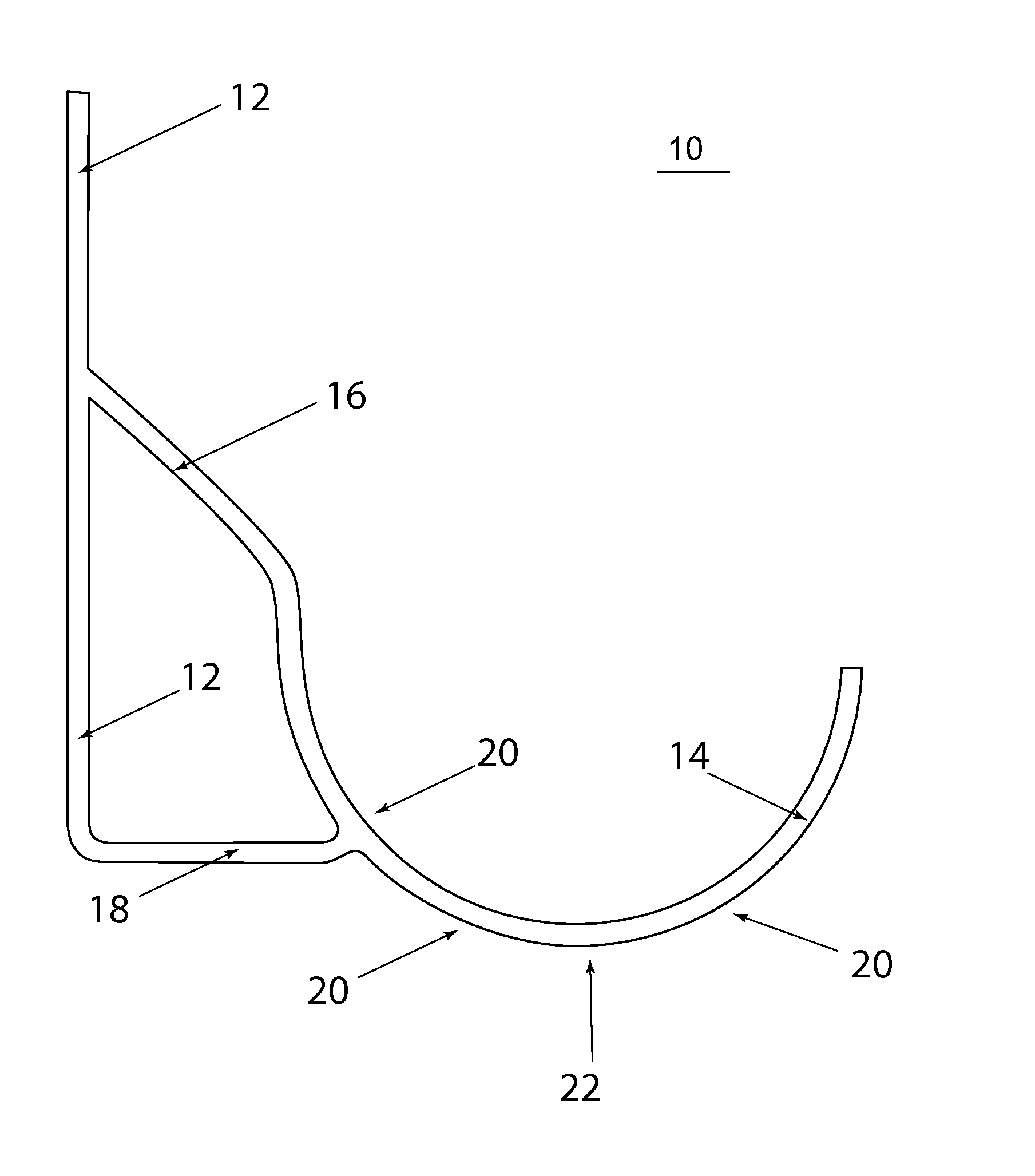 Bracket for Mounting a Pipe Away from a Vertical Wall