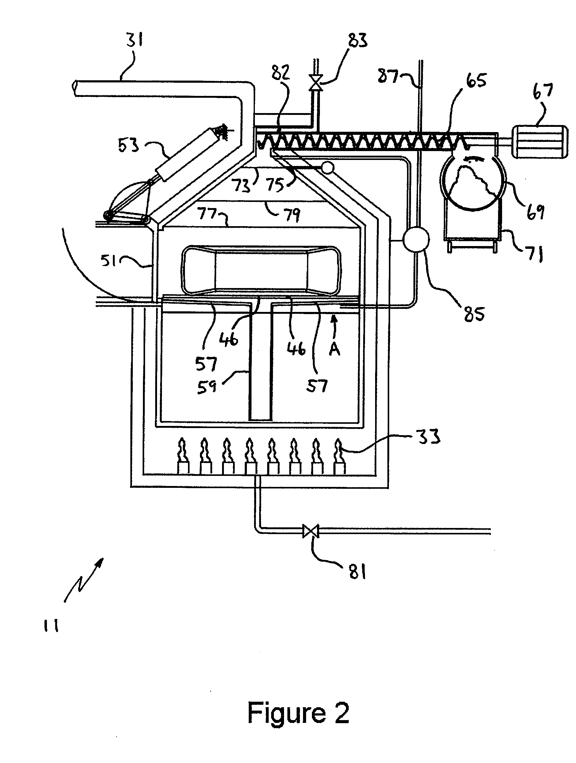 Process and apparatus for decomposition of polymer products including those containing sulphur such as vulcanised rubber tyres and recovery of resources therefrom
