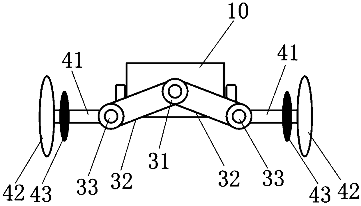 Foldable double-end furrowing machine