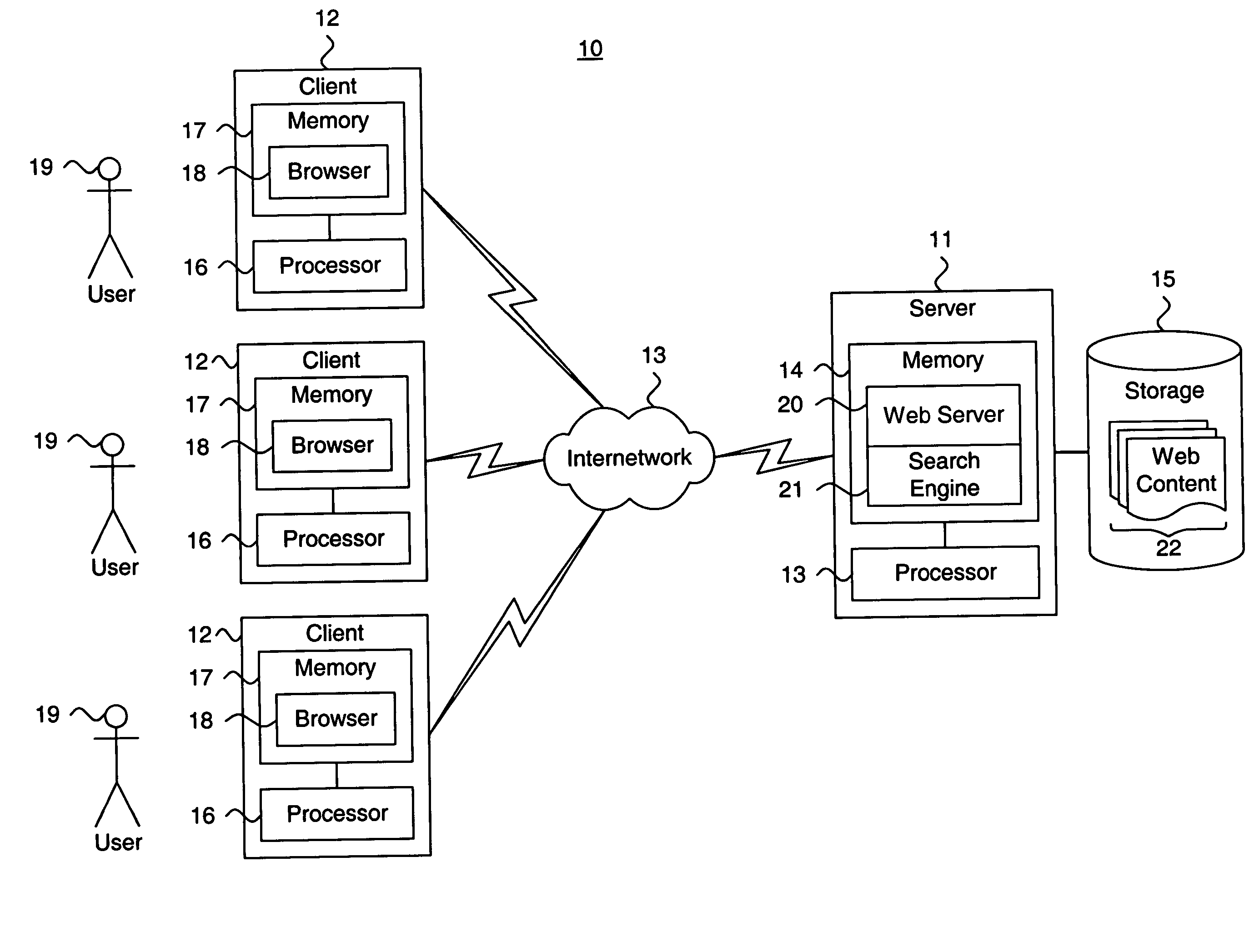 System and method for providing a user interface with search query broadening