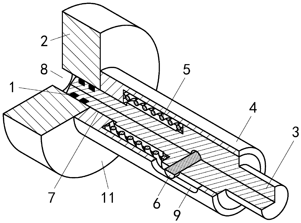 Method and structure of preventing sealing rings of valve rod from falling off