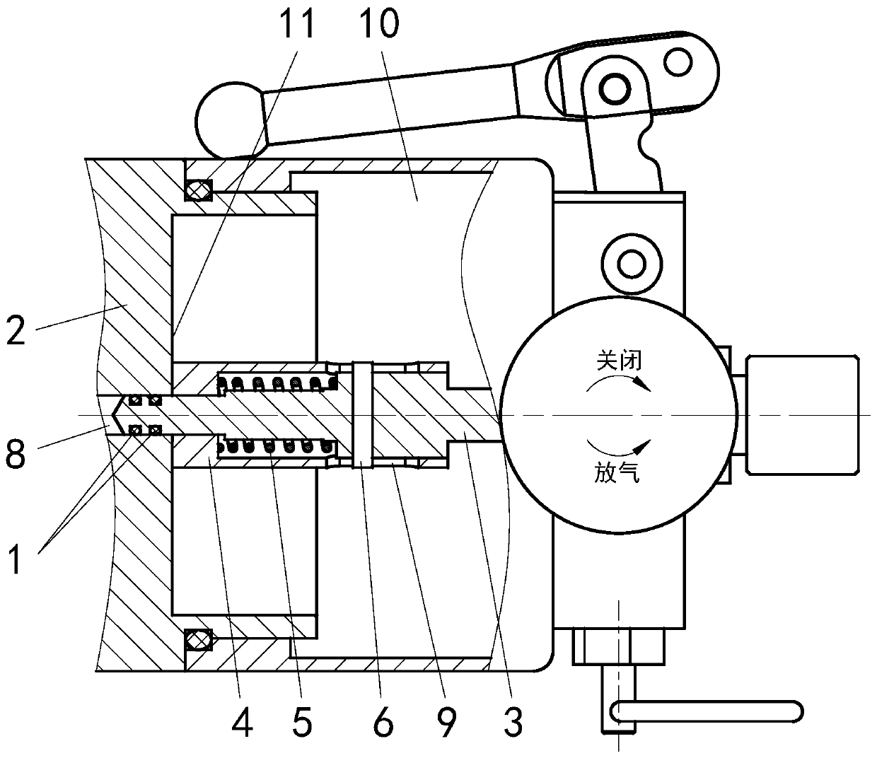 Method and structure of preventing sealing rings of valve rod from falling off