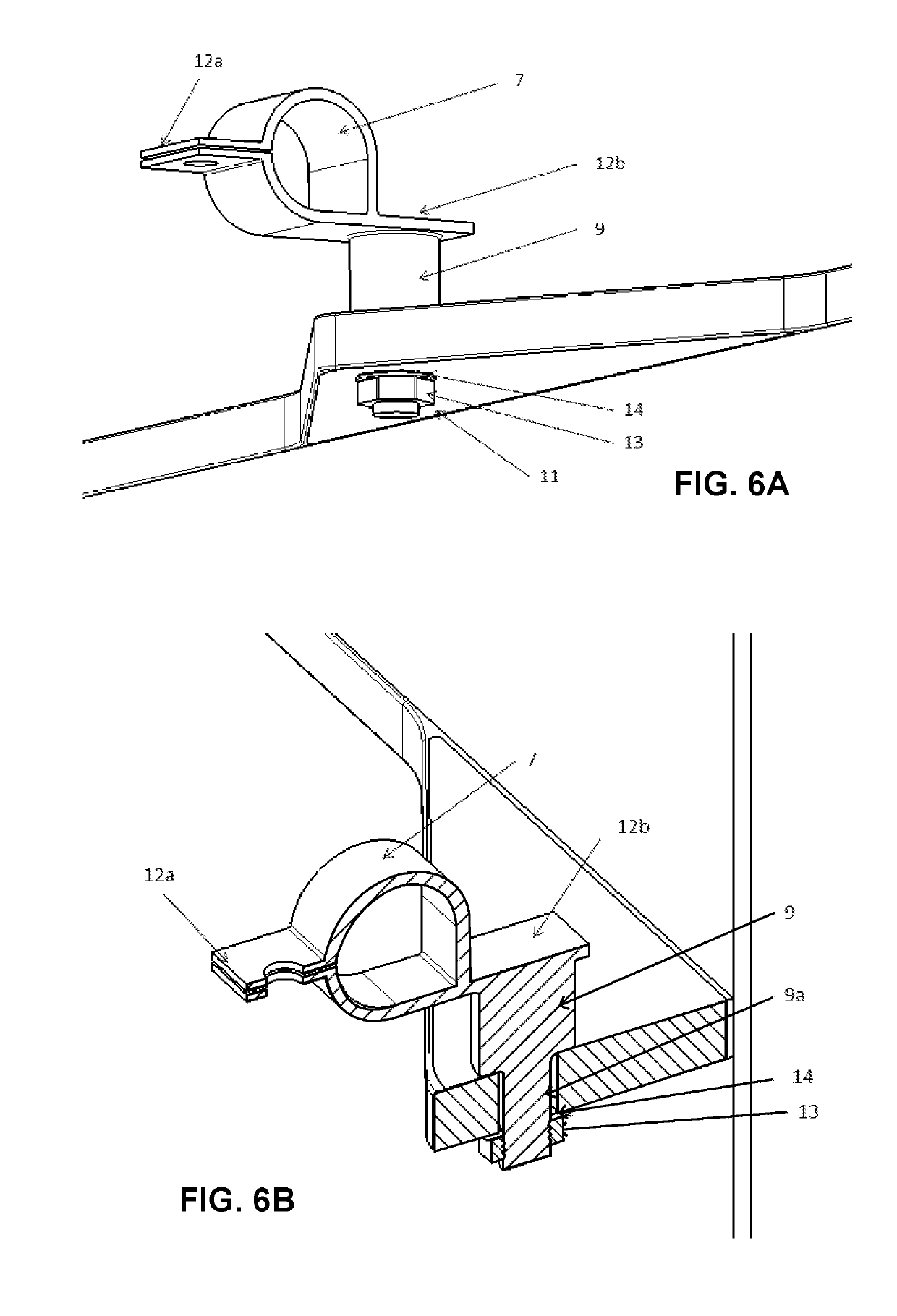 Composite structure having an integrated support