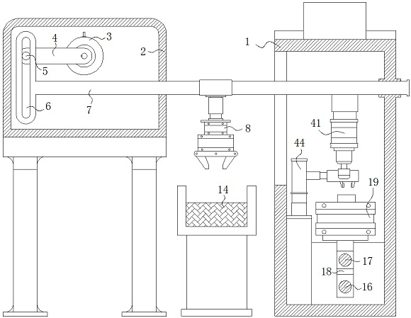 A special-shaped nut processing equipment with multi-angle painting function