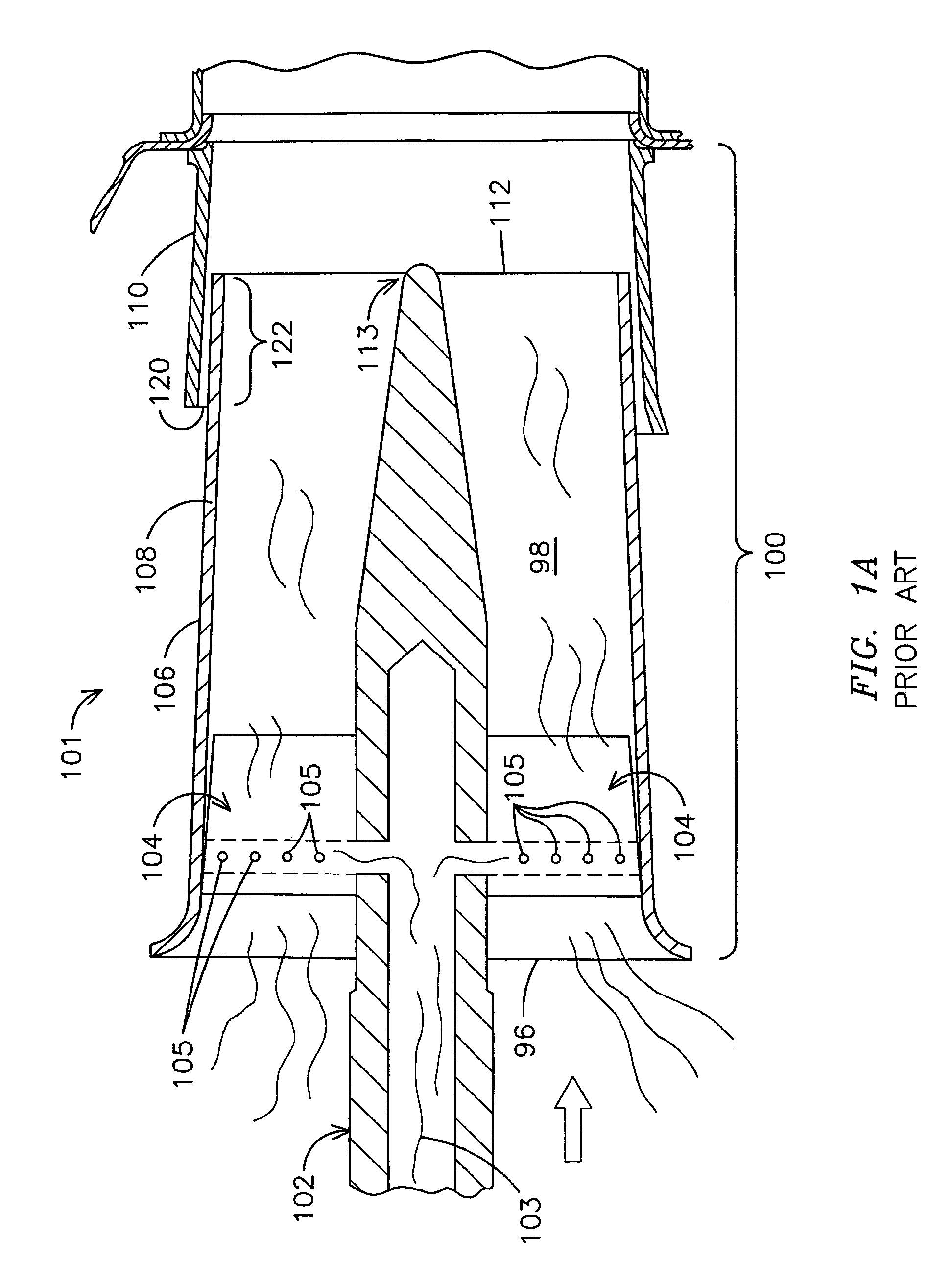 Extended flashback annulus in a gas turbine combustor