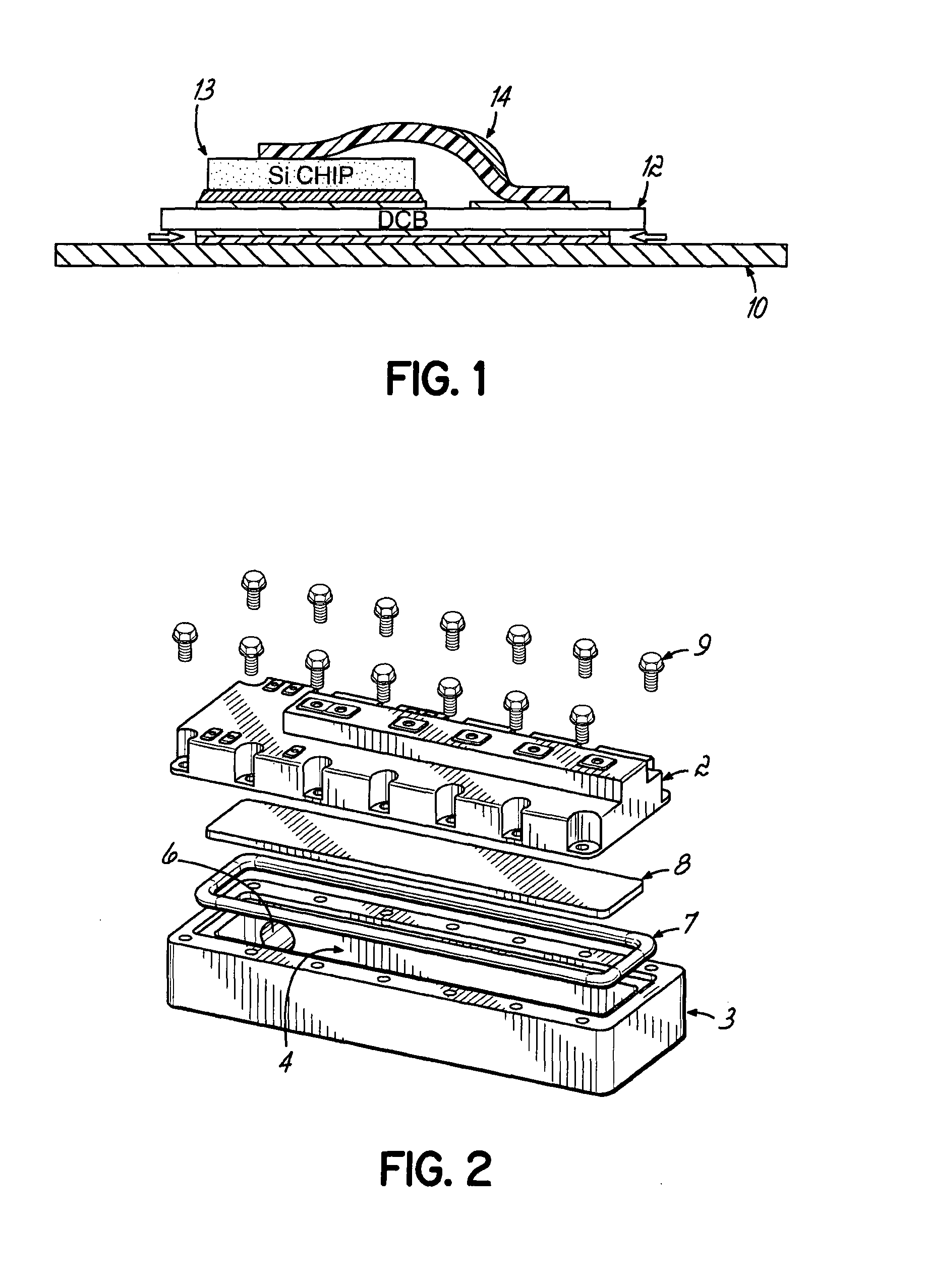 Heat sink for cooling of power semiconductor modules