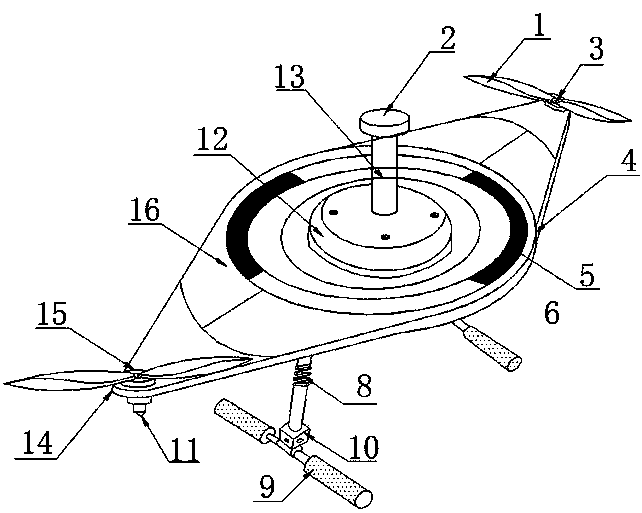 A device and method for detecting the electromagnetic environment of an unmanned aerial vehicle