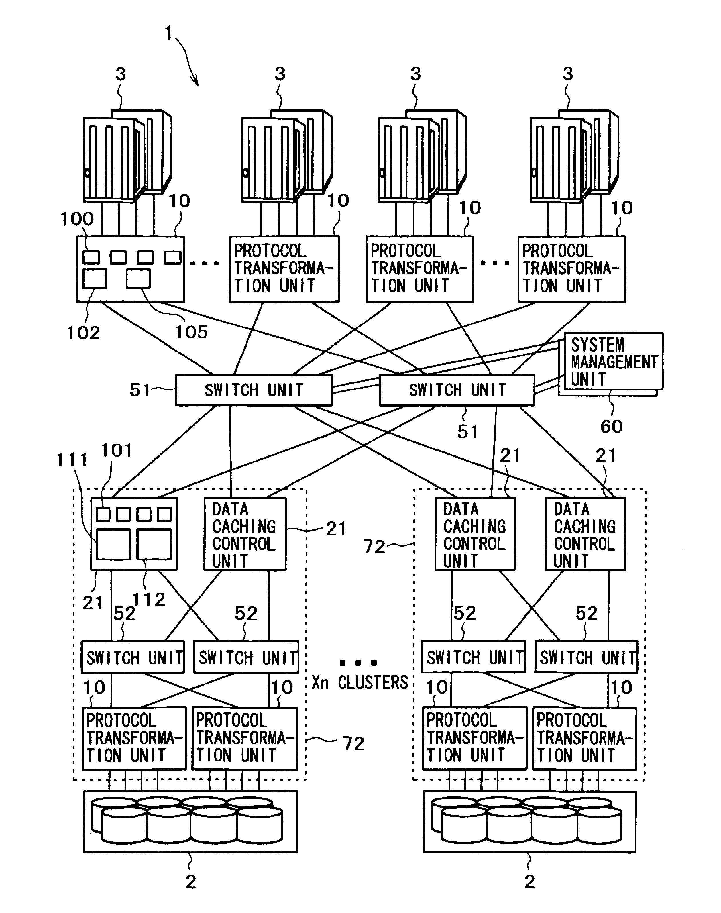 System and managing method for cluster-type storage