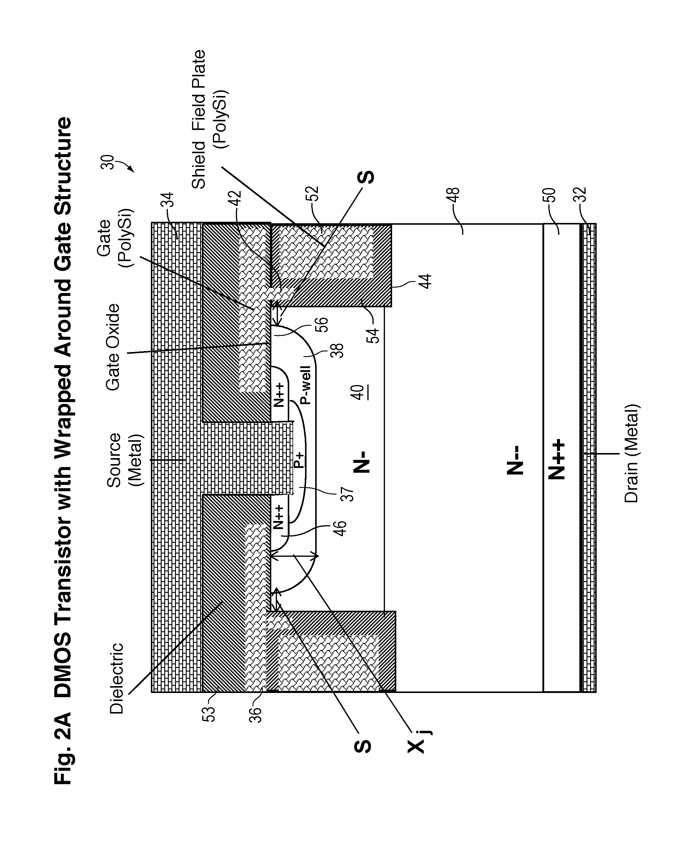 Vertical power MOSFET having planar channel and its method of fabrication