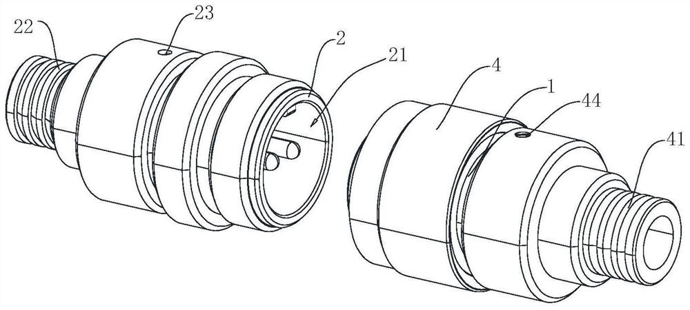 Miniature environment-resistant circular electric connector