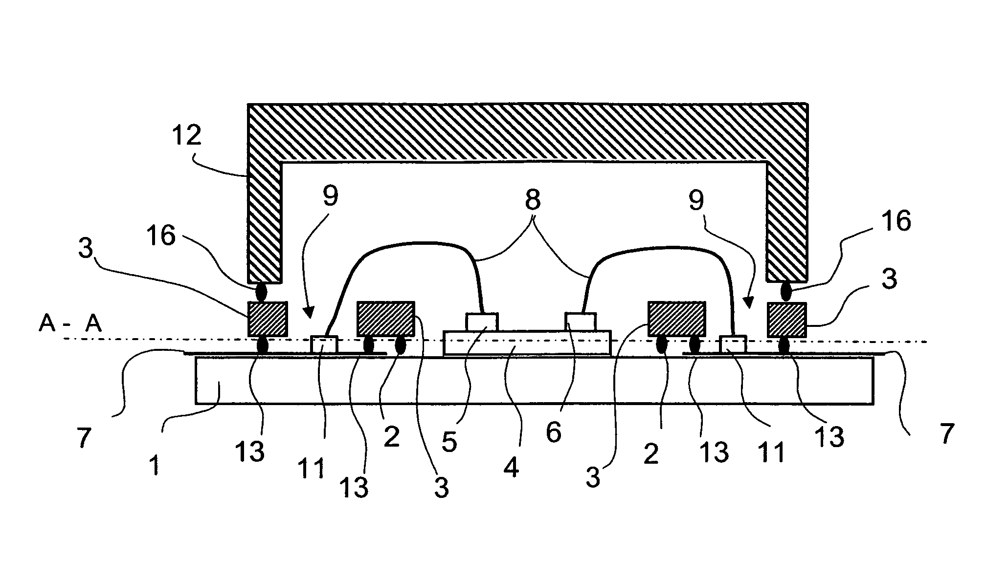 Compact control device for a motor vehicle