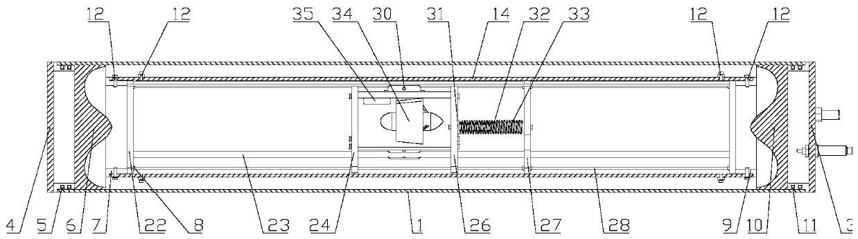 Measuring device for acquiring thrust characteristics of propeller in deep sea environment