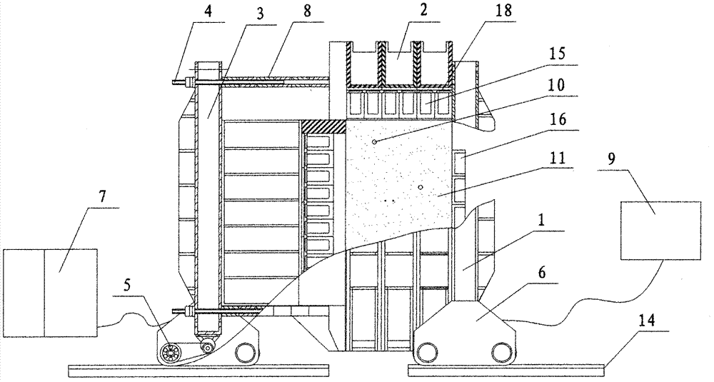 Three-dimensional model testing system of deep mine construction engineering