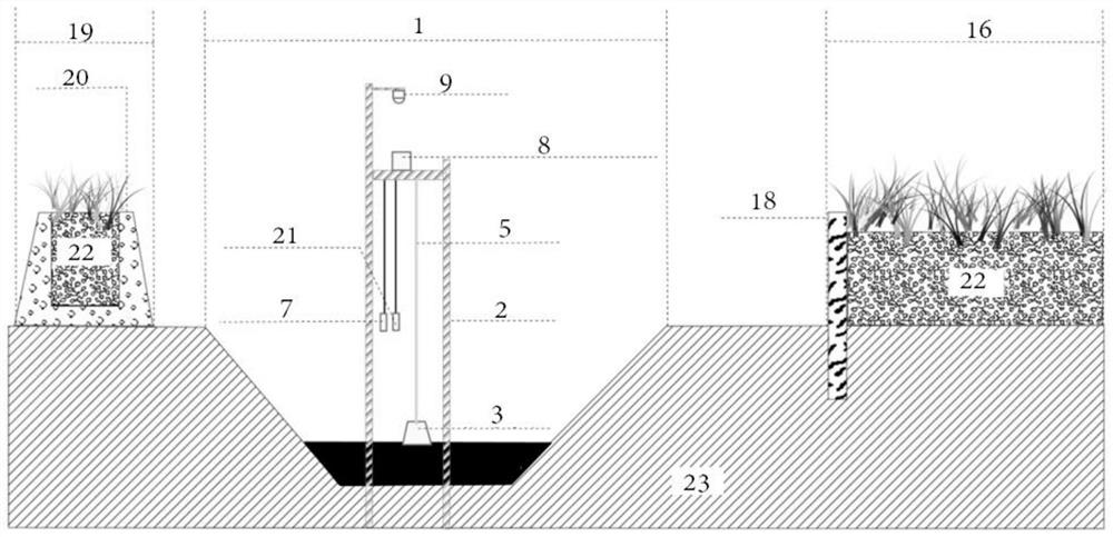 Plain river network area sediment interception and treatment system