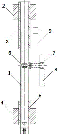 A needle bar equipped with a shock absorber