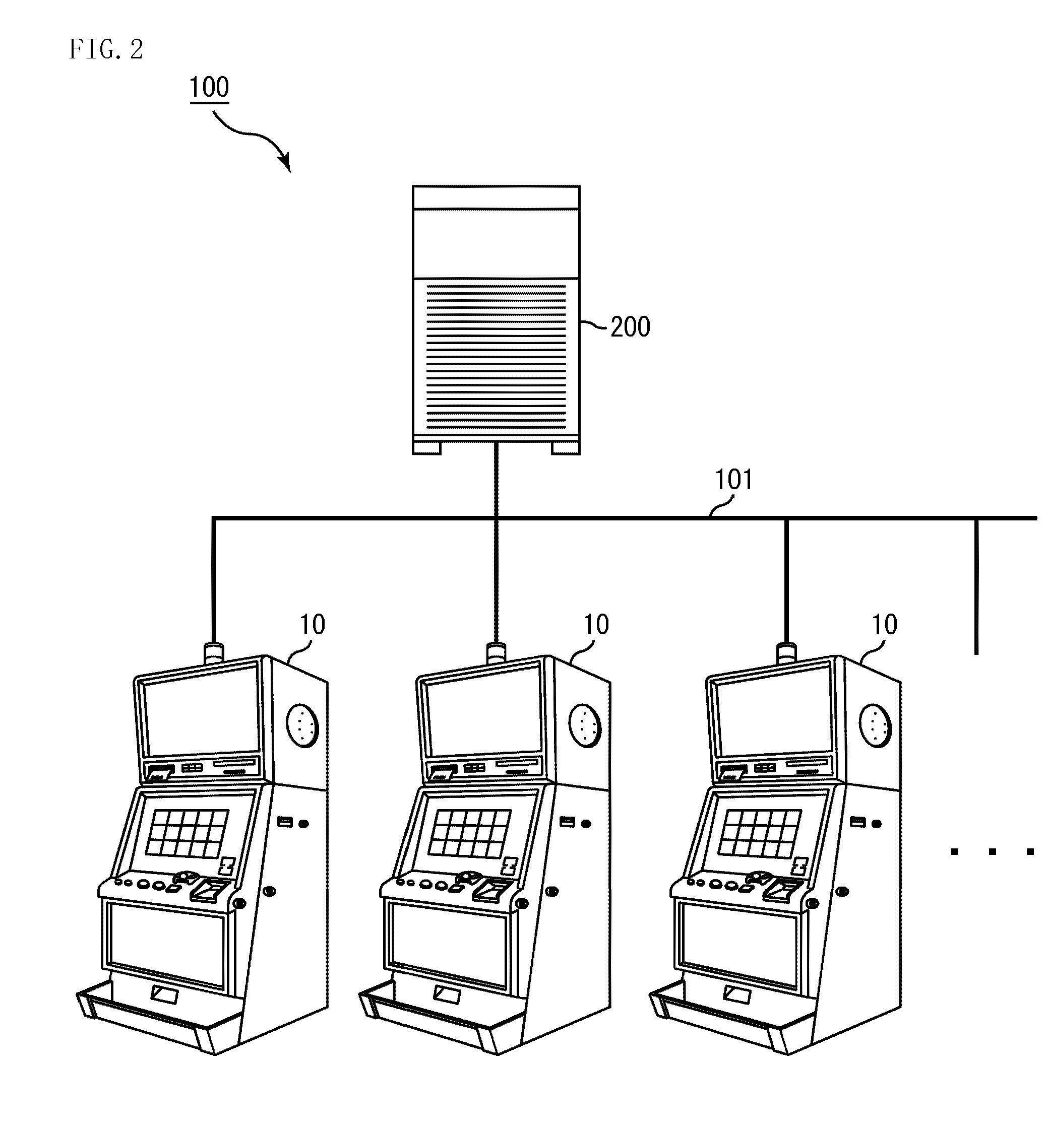 Gaming system having a plurality of gaming machines linked by network and control method thereof