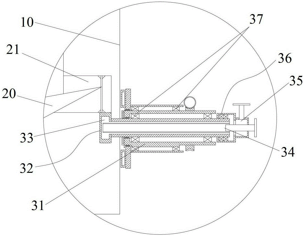 Rotary heating device