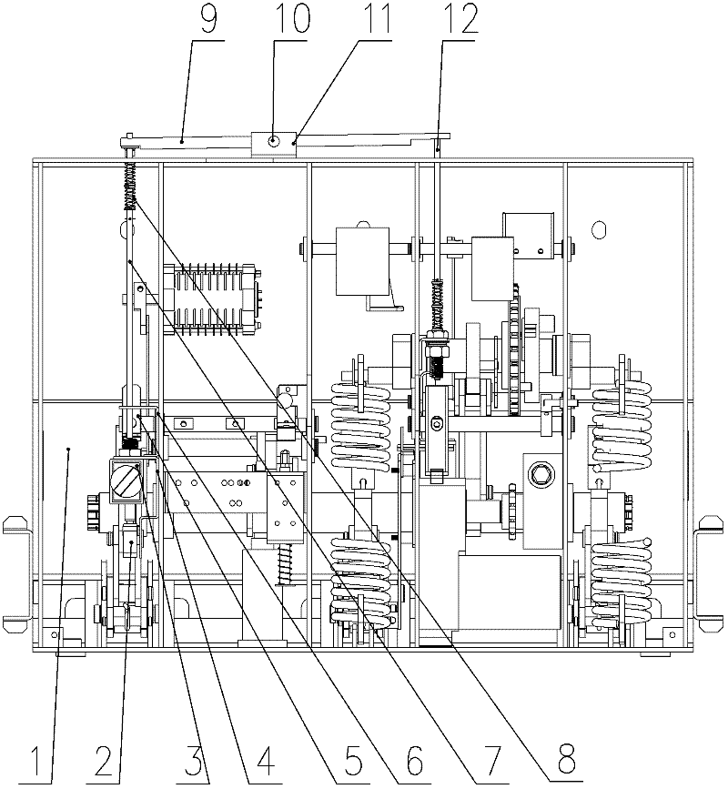 Indoor high-voltage vacuum circuit breaker