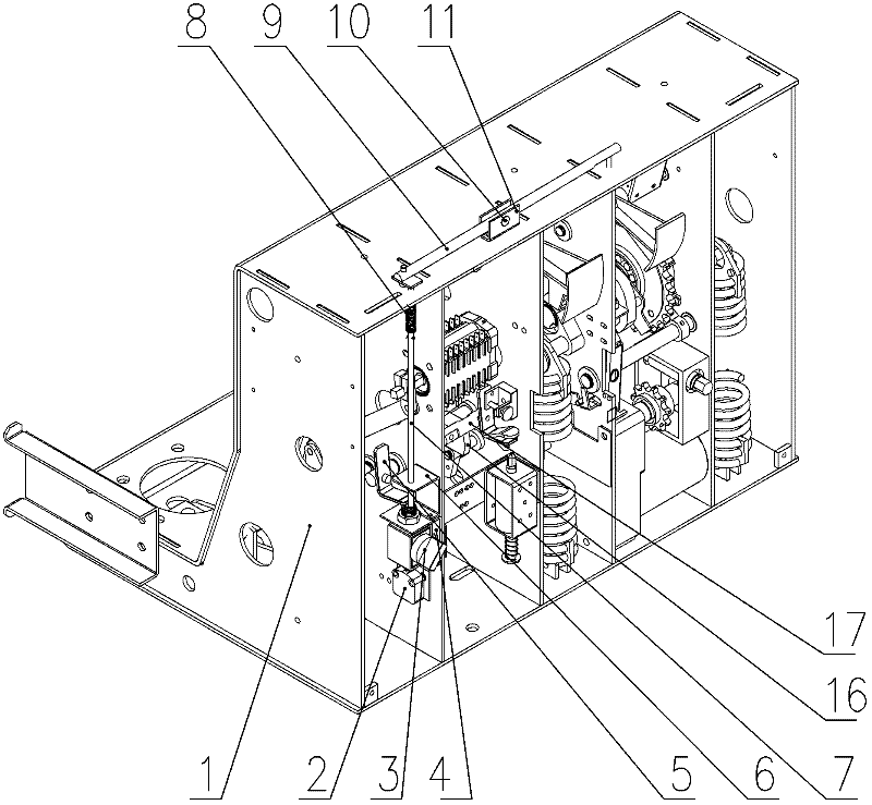 Indoor high-voltage vacuum circuit breaker