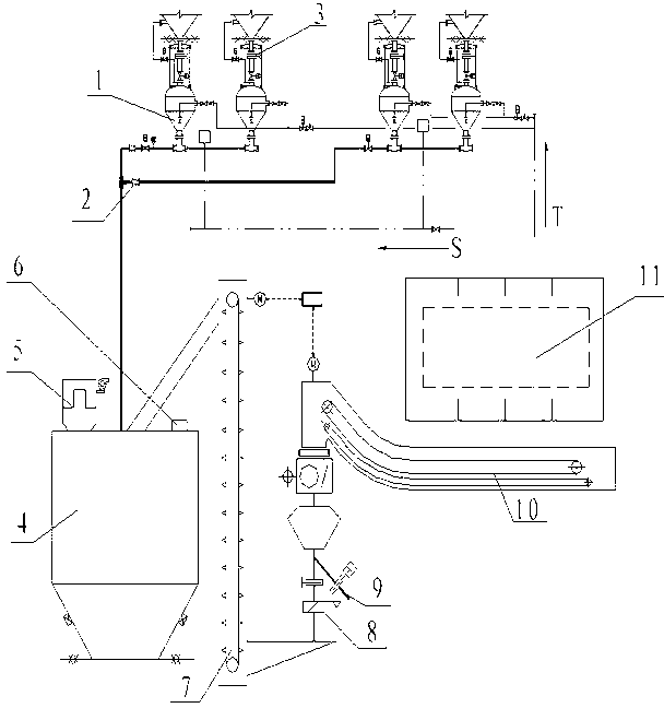 System for conveying economizer ash