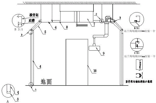 Sand aerated concrete block operation room and building and constructing method thereof