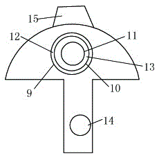 Shaft tube flange for automobile