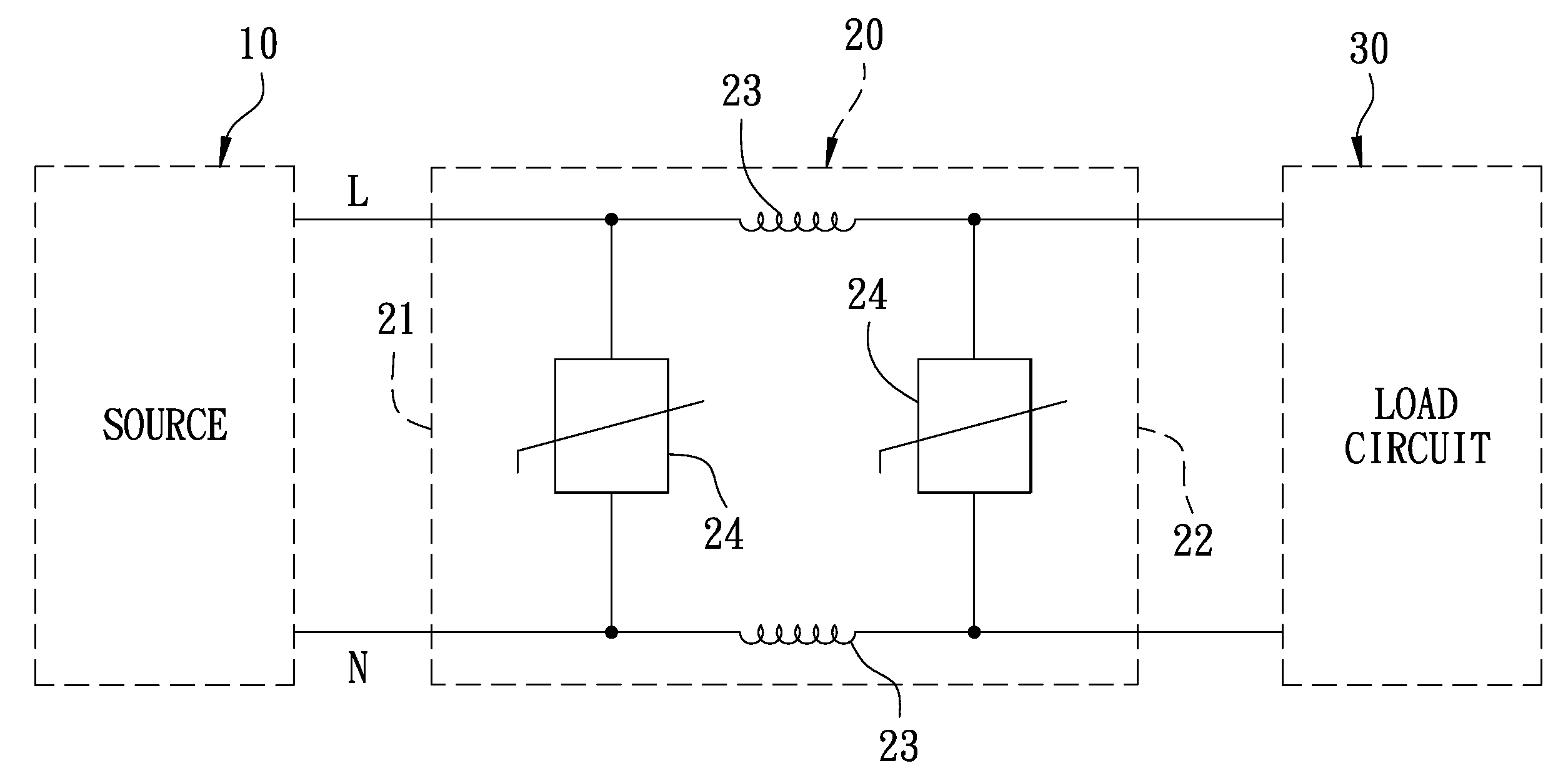 Surge absorbing circuit capable of reducing a clamping voltage with a great extent