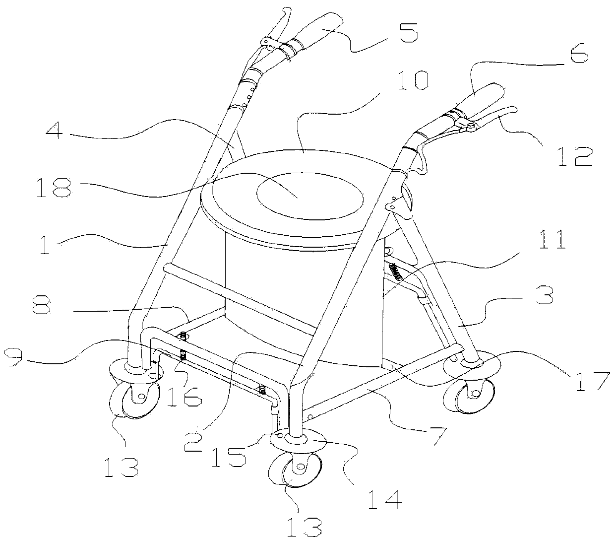 Potty rehabilitation chair