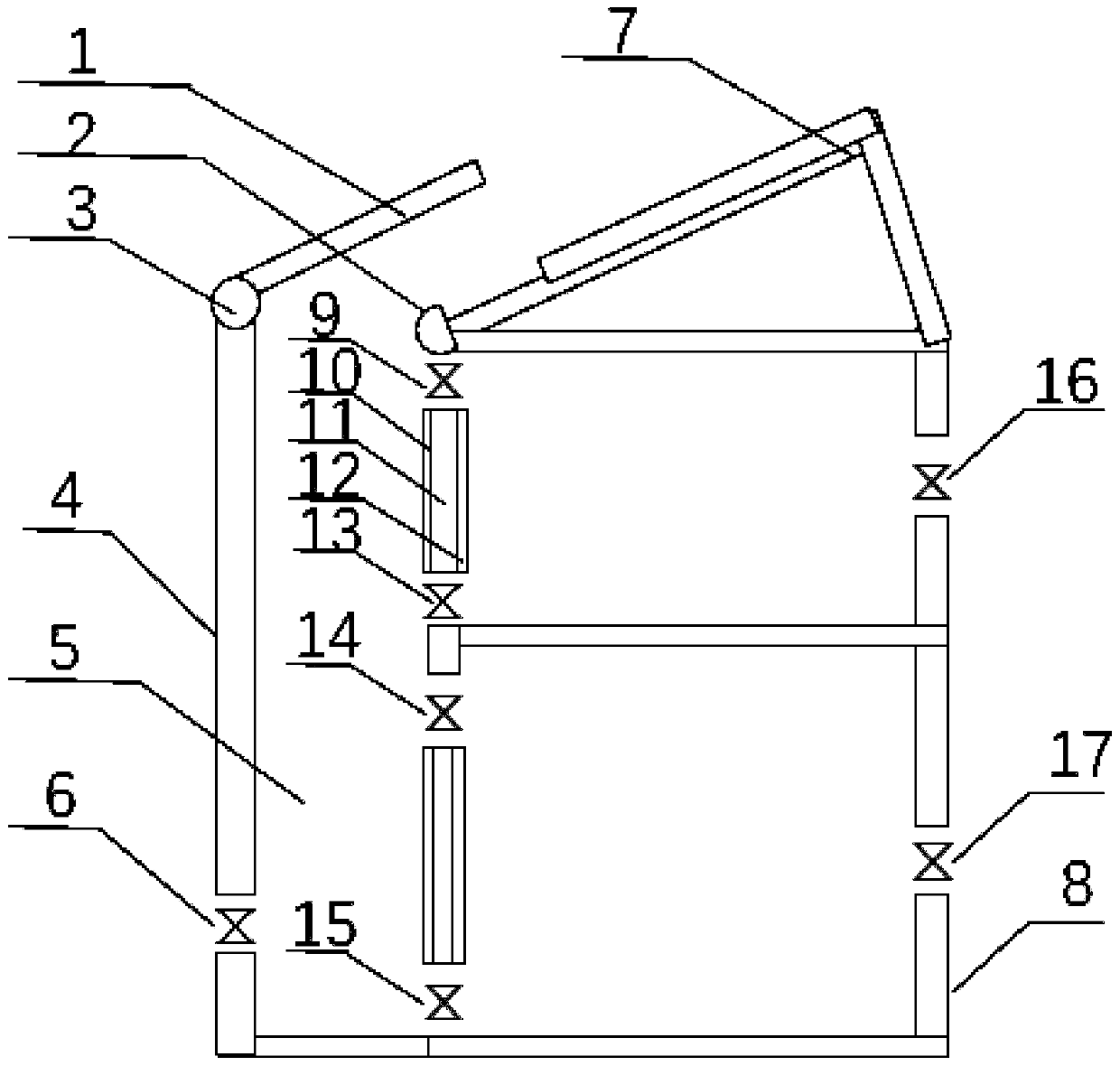 Building energy-saving ventilation structure and running method thereof