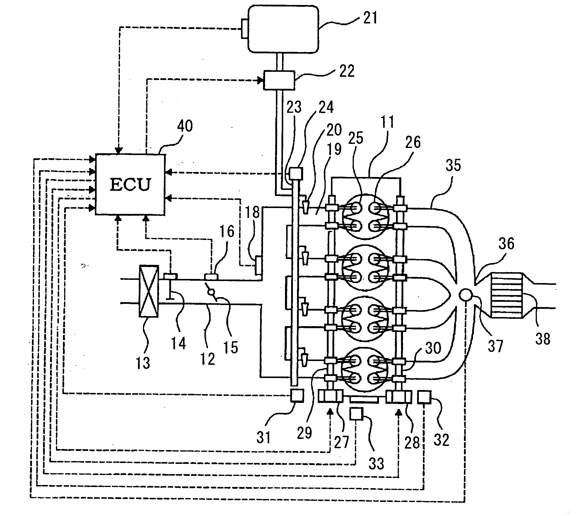 Air-fuel ratio detection apparatus of internal combustion engine